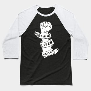 Black Lives Matter - No Racism Baseball T-Shirt